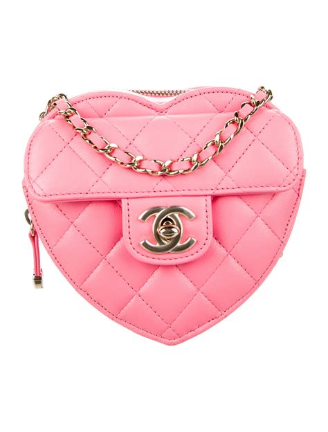 mini chanel heart bag|Chanel small crossbody bag.